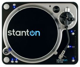 Marketing photo shows the Stanton T.92 USB Turntable from above.