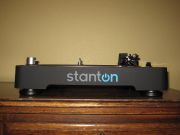 Photo of the Stanton T.92's front side before assembly. Stanton logo is prominent. Platter and headshell are missing.